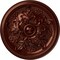 Ekena Millwork Katheryn Ceiling Medallion (Fits Canopies up to 2 1/8"), 14 1/2"OD x 2 3/4"P, Antique Copper CM14KTACS - alternate 1